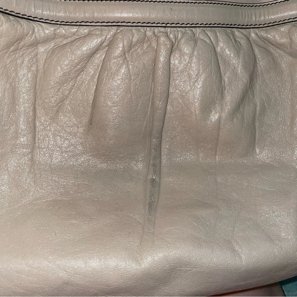 Fendi Large Chef Shopper Tote Bag in Chiaro Beige Cream Lambskin Leather Bag